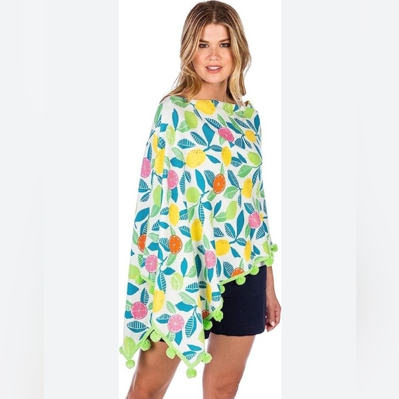 Caroline Grace Tops - Cashmere Citus Fruit Print  Topper